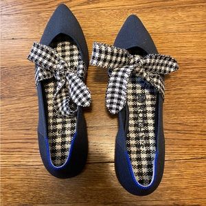 Rothy’s Ink Gingham Mary Jane flats 7.5 like new